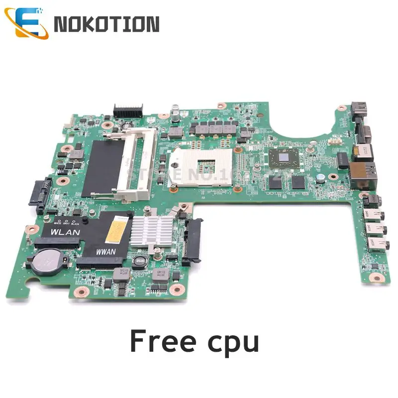 Материнская плата NOKOTION CN 04DKNR DA0FM9MB8D1 для ноутбука Dell Studio 1558 HM55 DDR3|Материнские платы