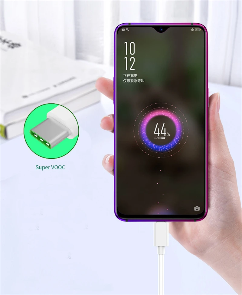 Фото Кабель SUPERVOOC для OPPO Find X2 Pro Reno 3 Ace 2 X20 X2 X50 R17 R9S K5 Realme X Q QC3.0XIAOMI Mi10, 5A, быстрая зарядка №4