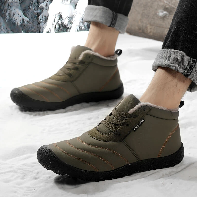 

Men Boots Men's Winter Shoes Fashion Snow Boots Shoes Plus Size Winter Sneakers Ankle Men Shoes Winter Boots Black Blue Footwear