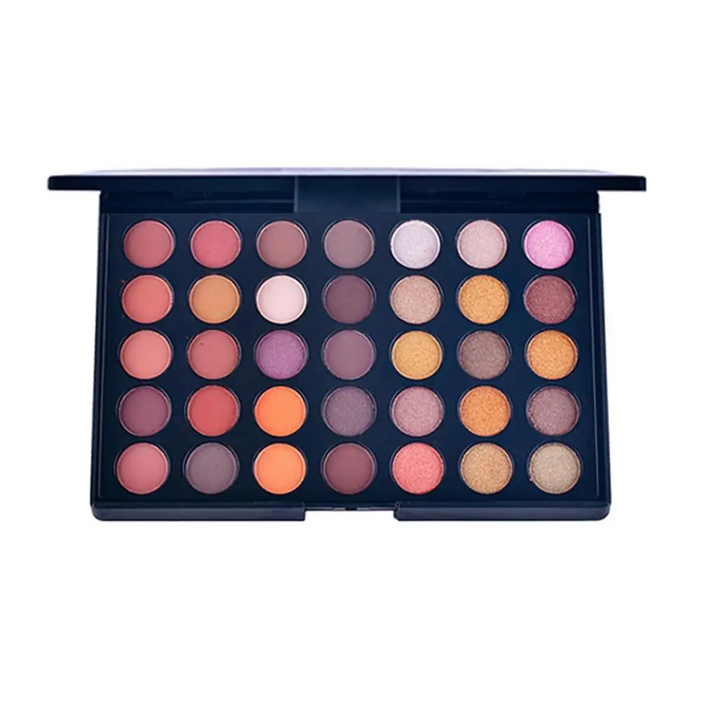 40 цветов матовые тени для век Палитра блестящие макияж водостойкий мерцающий