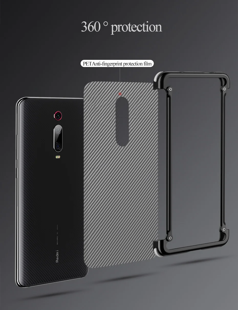 Металлический чехол с подушкой безопасности для Redmi Note 7 Redmi K20, персональный металлический бампер, чехол для Redmi Note 7 Pro K20 Pro, чехол для телефона