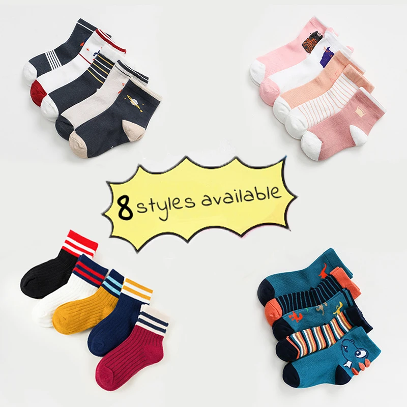 10 шт./лот = 5 пар Детские хлопковые носки|Носки| |