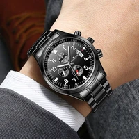 fngeen men luxury fashion quartz watch business casual calendar wristwatches male waterproof stainless watches relogio masculino