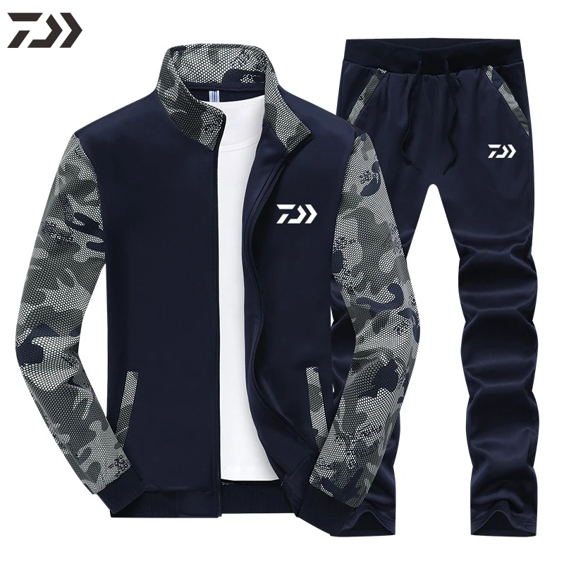 

Мужская одежда для рыбалки Daiwa, рыболовный костюм, хлопковый спортивный костюм для улицы, весенне-осенний спортивный костюм для рыбалки, кос...