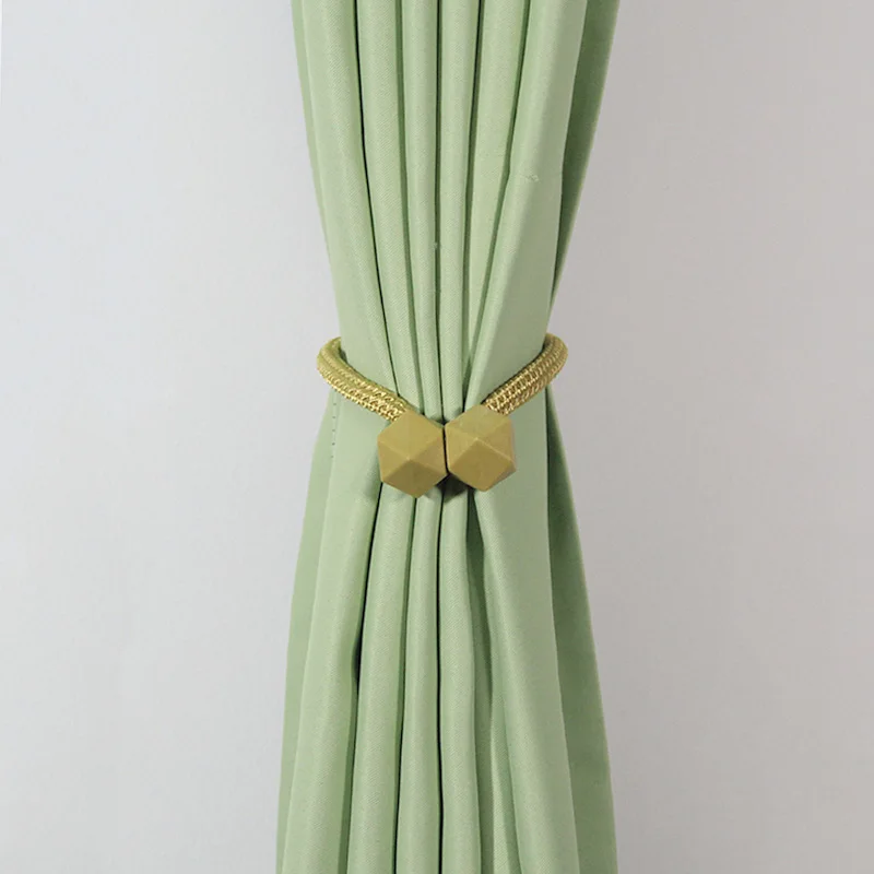

1Pc Magnet Curtain Tieback Cube Ball Buckle Curtain Cilp Magnetic Tie Backs Holdback Accessories Curtains Holder Rope Strap