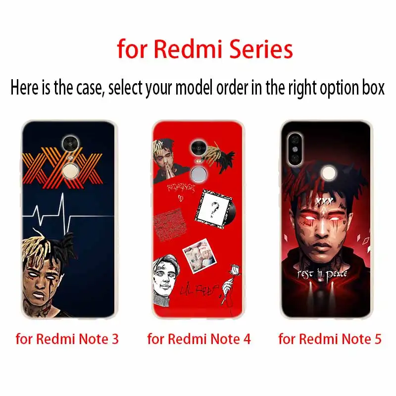 Модный мягкий чехол xxxtentacion из ТПУ для Xiaomi Redmi Note 11 10 9 8 7 Pro Max 10S 9S 9T 8T 4G | Мобильные