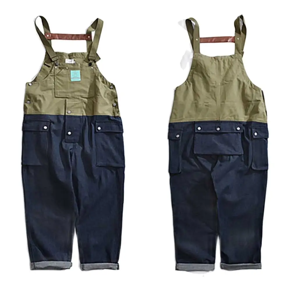 

Patchwork Oversized Cargo Jeans Men Women Casual Boyfriend Denim Pants Overalls Belt Trousers Loose Baggy Hip Hop Harem Jeans
