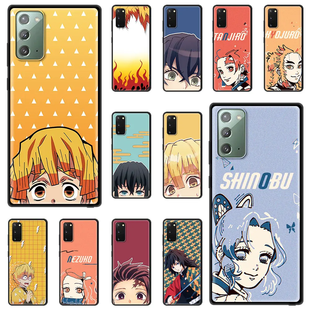 

Case For Samsung Galaxy S20 FE S10 Plus S8 S9 S10e Note 20 Ultra 10 Lite 9 8 Soft Phone Funda Cover Demon Slayer Anime Kamado