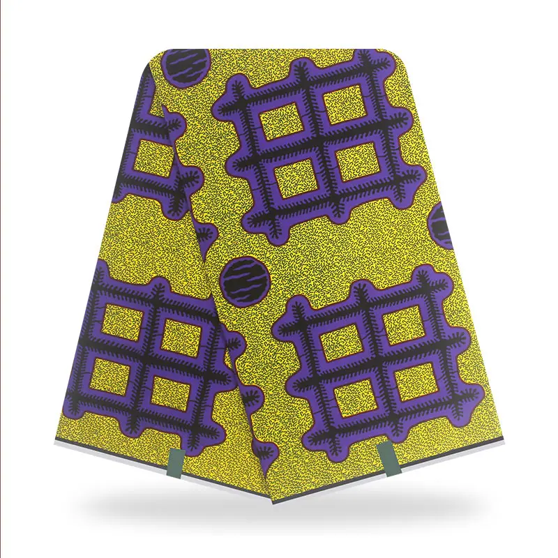

new fashion African Fabric Real Wax Print Wax Ghana Wax Fabric High Quality Veritable Wax