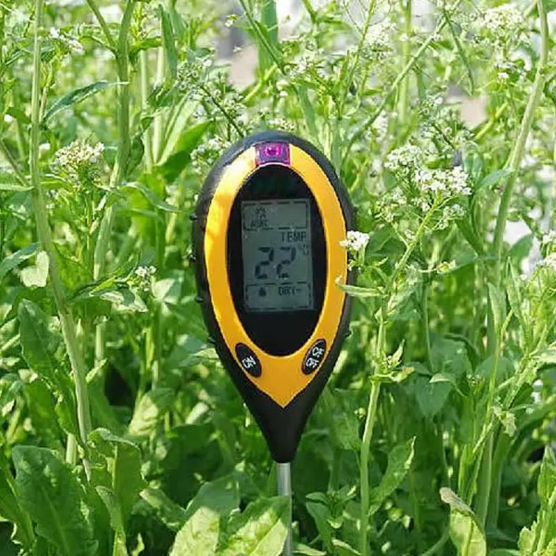 

4 in 1 Soil Ph Meter Soil Tester PH Moisture Meter Temperature Sunlight Intensity Measurement Analysis Acidity Alkali