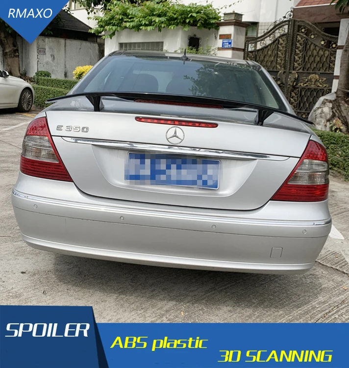 Спойлер для W211 2003-2006 Mercedes-Benz NT E-class E200 E260 спойлер из АБС-пластика цветное заднее