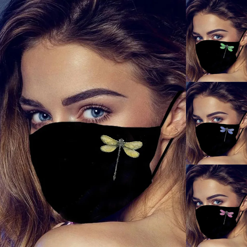 Мультяшный хлопковый респиратор для вечевечерние маски лица Пылезащитная маска