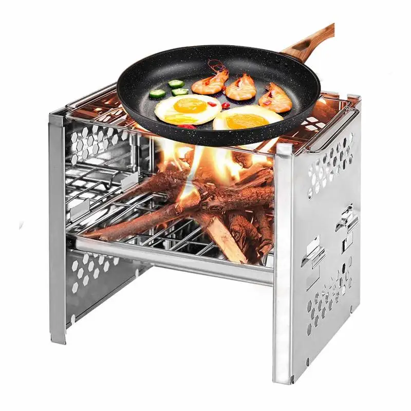 Yooap Новый Открытый Мини нержавеющая сталь складная шашлычница гриль Кемпинг