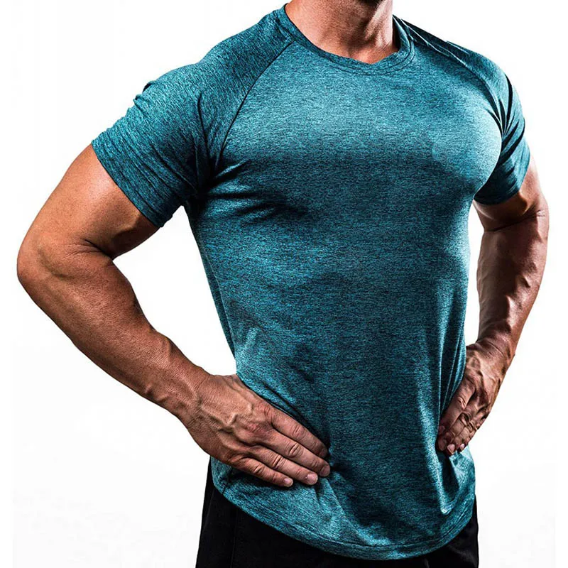 Men's Compression T-Shirt Training Sport TShirt Quick Dry Fit Fitness Shirt Men Bodybuilding Skinny Tee Tops GYM Shirt Rashgard