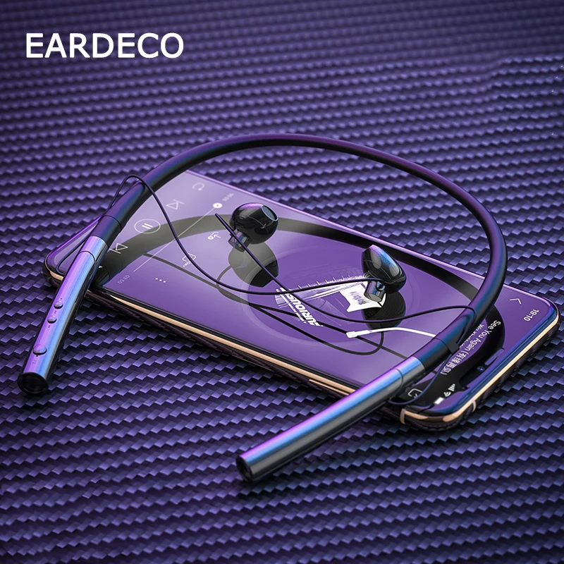 Наушники EARDECO с Bluetooth басовые наушники шейным ободом стерео беспроводные