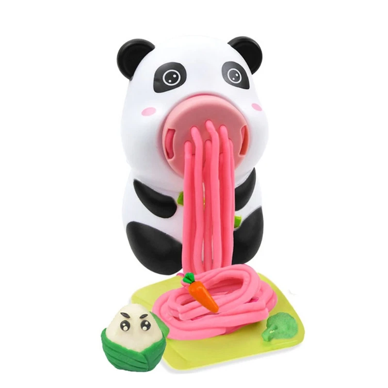 

Cute Bear Noodles Maker 3D Clay Mold Set DIY Non Toxic Plasticine Modeling Toy R7RB