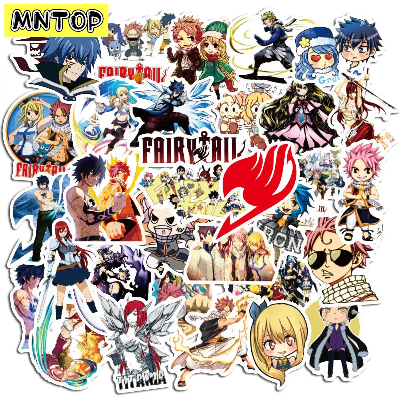 10/30/50Pcs/set Anime FAIRY TAIL Japanese Cartoon Graffiti Stickers For Skateboard Laptop Luggage Phone Case Fridge Motorcycle