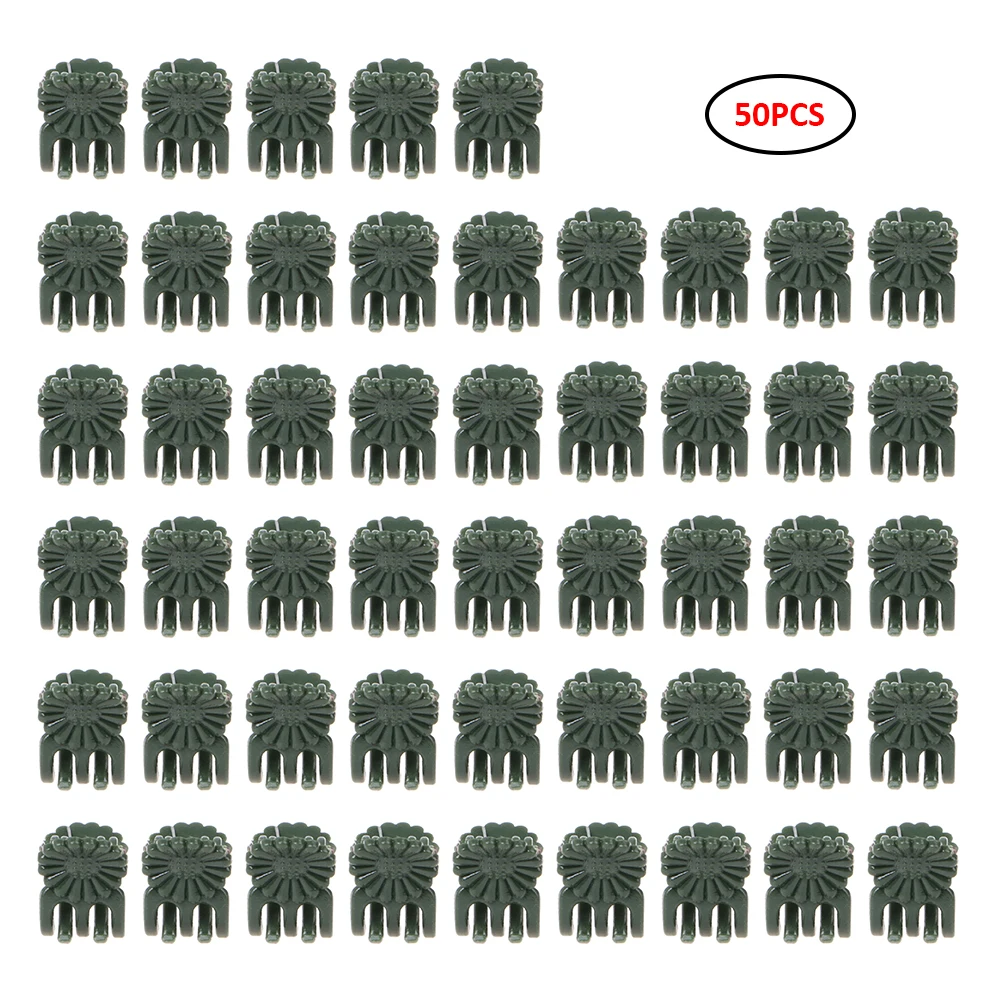 

50 шт. Пластик зажимы для растений лоза фиксирующий Зажим Садоводство зажимы для орхидеи помидор