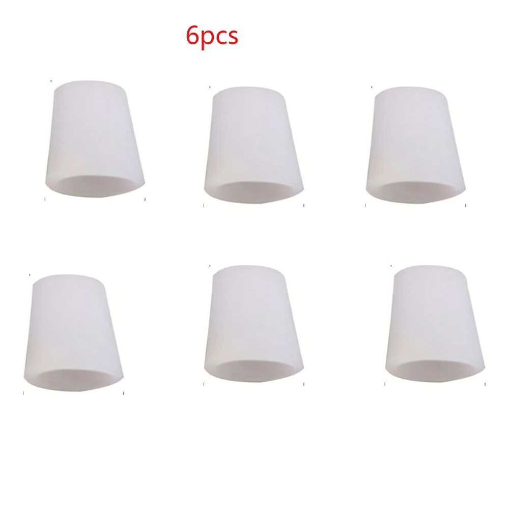 01 6Pcs Transparent Gel Fingers Protector Corn Corrector Hammer Toe Separator Orthotic Silicone Gel Toe Tube Separation Protection - Цвет: 01