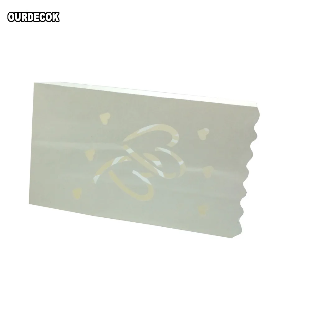 20 шт./лот держатель для чайного света с двойным сердцем бумажный фонарь сумка