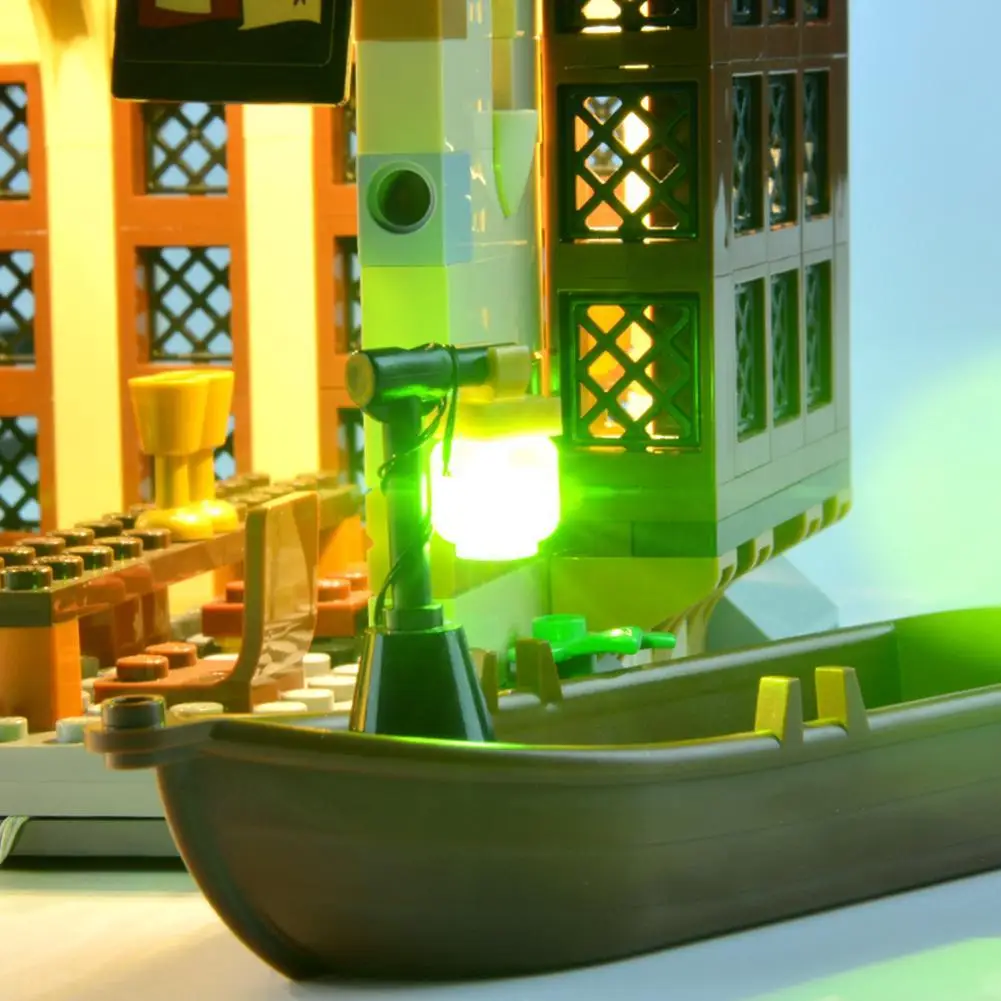 Набор со светодиодсветильник кой для Lego 75954 красивый замок игрушки Гарри кино