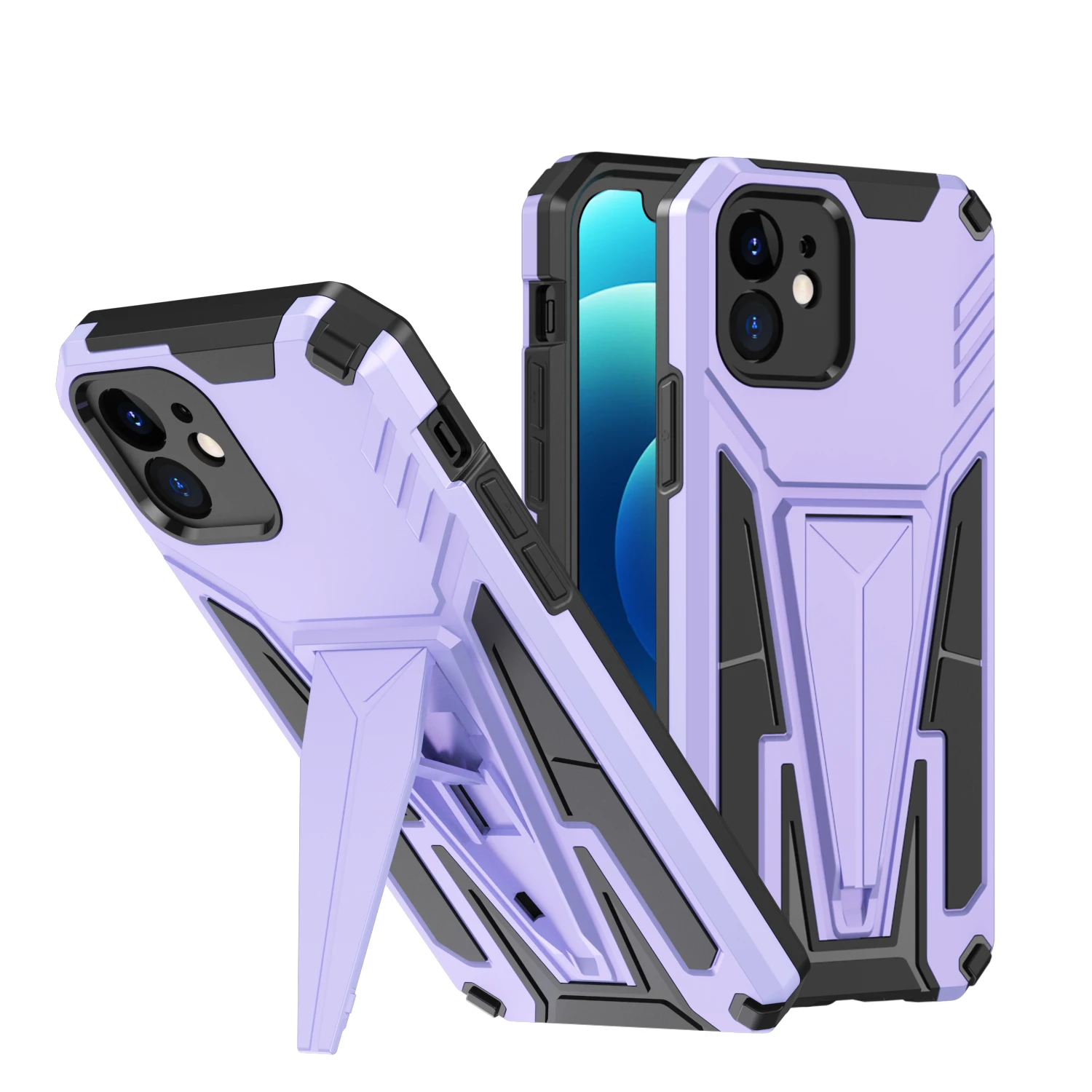

Armor Case For iphone X XS MAX XR 13 12 11 Pro Max Mini 7 8 Plus SE 2020 Shockproof Magnetic Metal Kickstand Stand Phone Cover