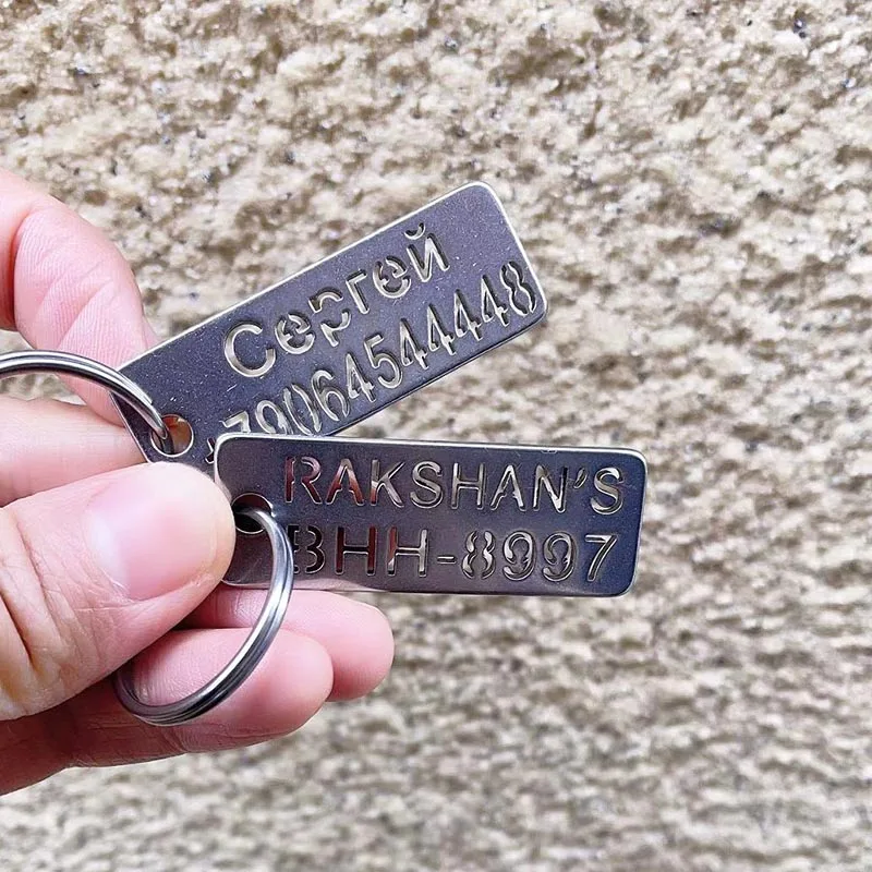 Автомобильные брелоки на заказ гравировка имени питомца предотвращение потери