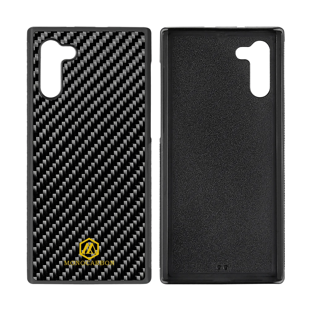 MONOCARBON чехол из настоящего углеродного волокна для samsung Galaxy Note 10 Plus 5G нескользящий