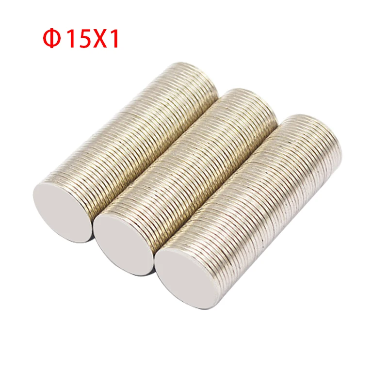 

Neodymium Magnet 15x1mm/15x2mm Small Round Sheet Magnetic Imanes Permanent NdFeB Super Strong Powerful Disc Magnets