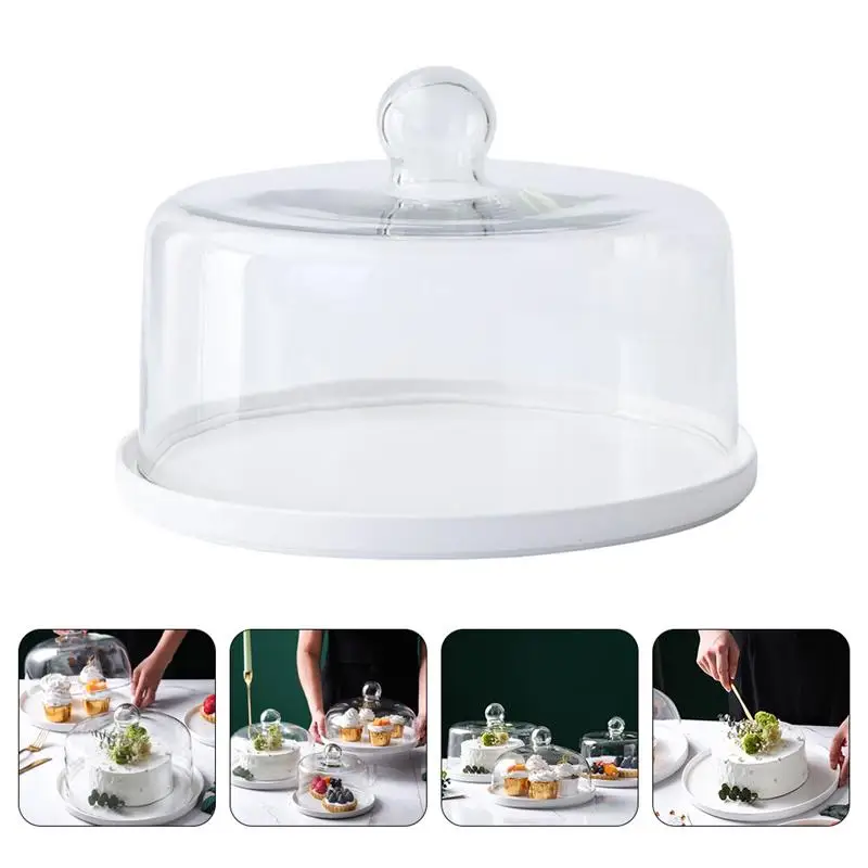 

1 Set Showing Stand Dessert Tray Display Stand Food Cover for Cake Candy Dessert Cake Decorating Tools Baking Tray
