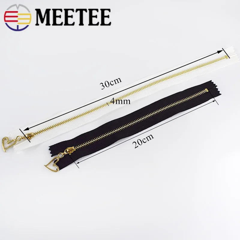 Meetee 20 штук 20/30 см 3 # металлическая молния сплав Автоматическая блокировка близкий