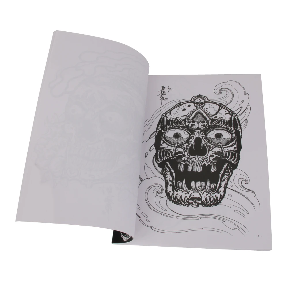 

Sketch Skull Skeleton Reference Book Instruction Sheet Flash Supply