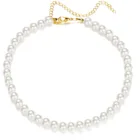 Модные ожерелья с искусственным жемчугом для женщин женский ключицы ожерелья цепи с круглым жемчугом, свадебное ювелирное ожерелье Подарки