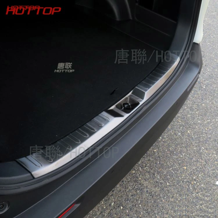 Нержавеющая встроенный Задний Бампер Подоконник углеродного волокна внутренняя