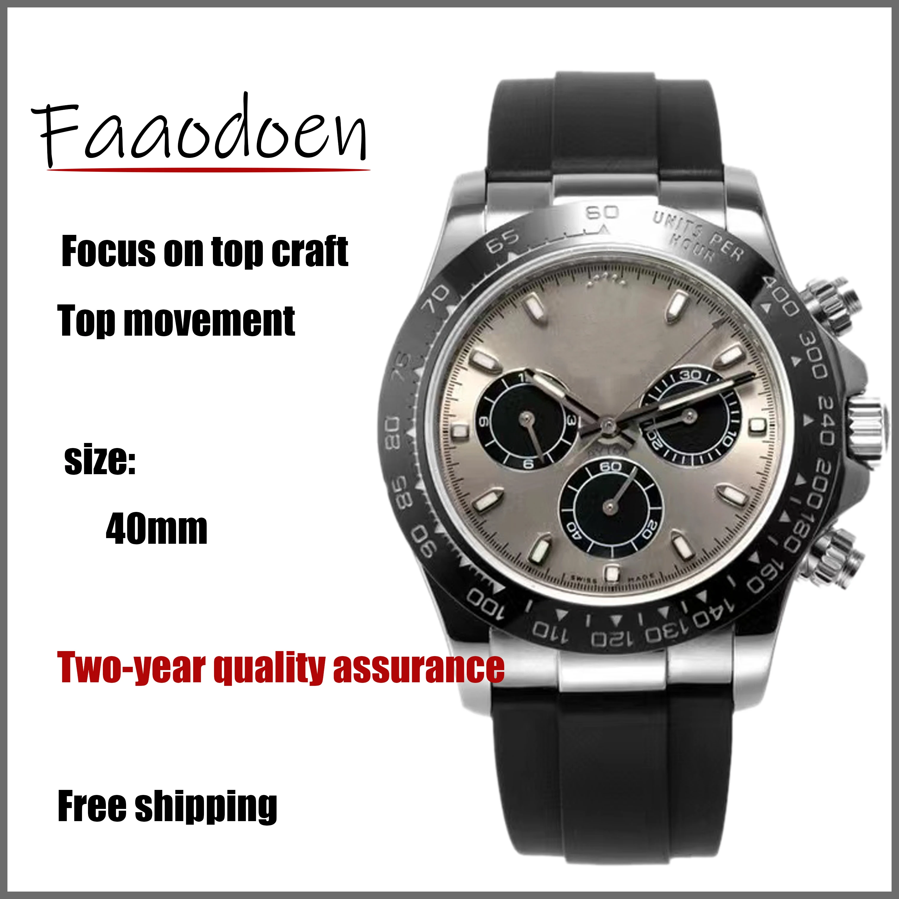 

New watch men's luxury brand chronograph men's sports watch waterproof stainless steel mechanical watch