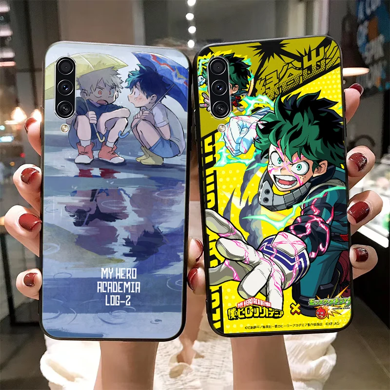 

Anime My hero academia Phone Case For Huawei P30 P20 P40 P10 Pro Lite y9 y7 y6 y5 S Smart 2019 Anti-fall Black Silicone Case