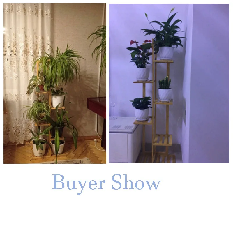 5/6/7 яруса бамбуковые полки для садовых растений держатель цветочных горшков