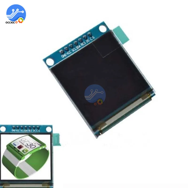 Полноцветный OLED модуль 1 5 дюйма 7PIN экран дисплея SSD1351 Драйвер IC 128(RGB)* 128 интерфейс