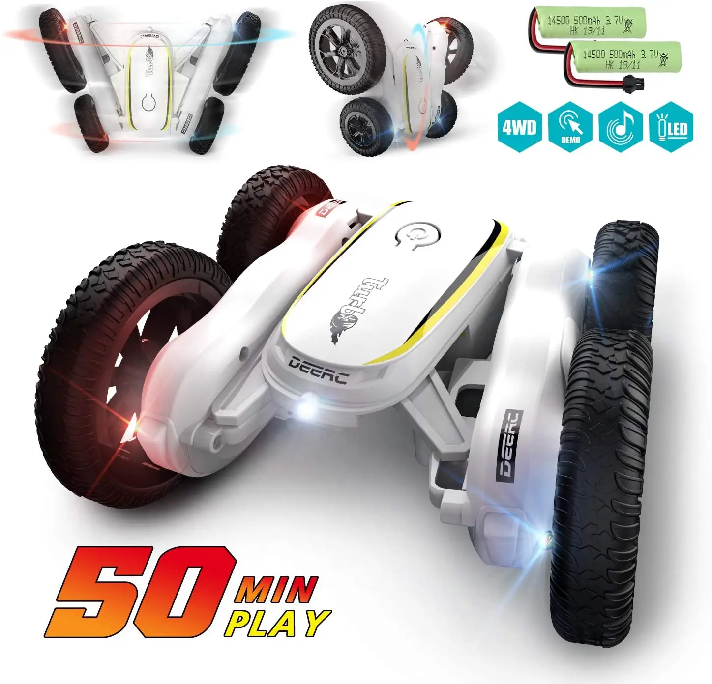 DEERC 1:10 RC автомобиль 4WD Drift Remote Control Car Crawler 1/10 трюковые гоночные автомобили с 2
