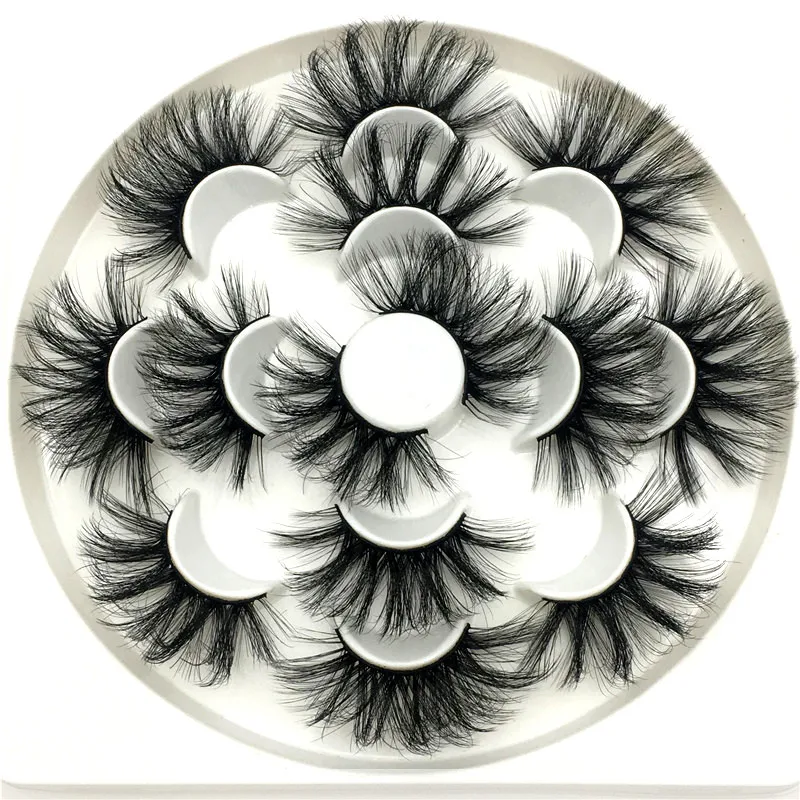 5/7 пар норковые ресницы 20 25 мм натуральные накладные оптом искусственные без