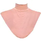 Женский мусульманский модал ложный воротник исламский хиджаб удлинитель водолазка высокий шейный чехол теплый яркий однотонный полутоп