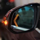 2 шт. светодиодный светильник заднего зеркала для автомобиля VW golf 6 7 polo tiguan skoda Octavia opel Corsa Astra Renault Clio