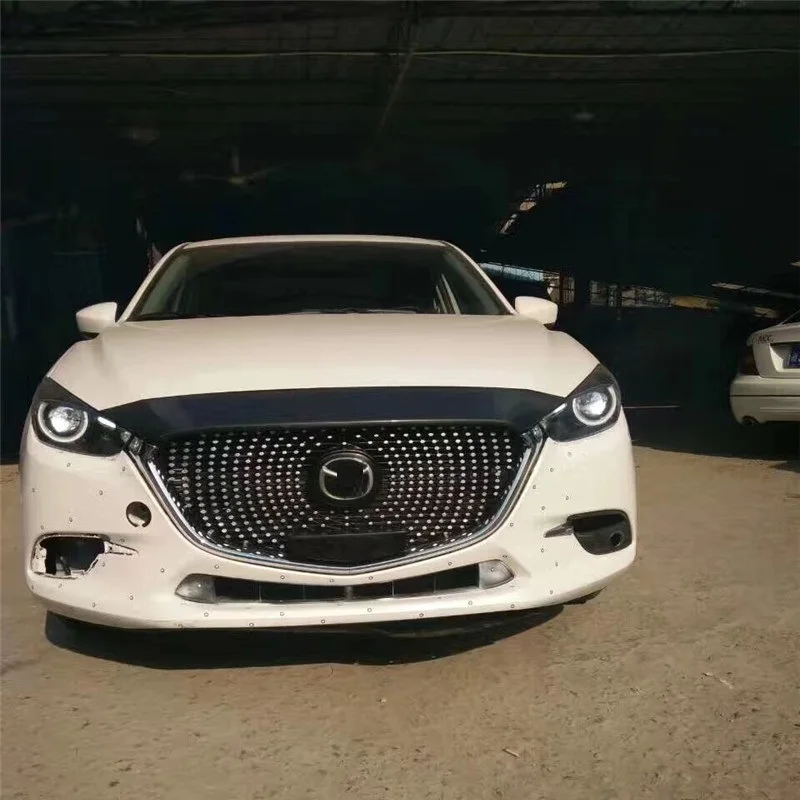 Передний гоночный гриль CITYCARAUTO бампер маска подходит для нового MAZDA 3 AXELA 2017 2018
