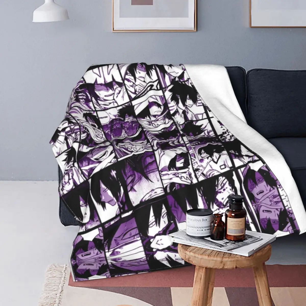 

Tamaki Amajiki Collage Fleece Throw Blanket Boku No My Hero Academia Academy Anime Blankets for Home Bedroom Thin Quilt