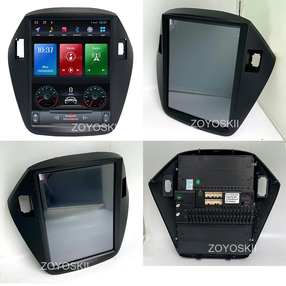 ZOYOSKII Android 10 4 дюймов вертикальный экран автомобильный gps стерео радио bluetooth