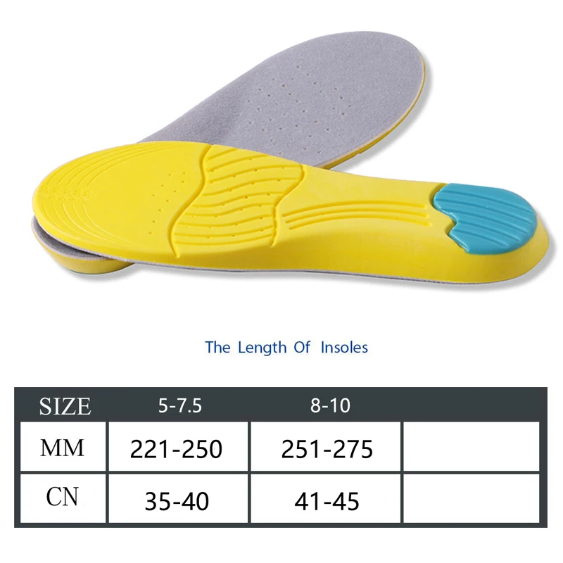 

Insoles for Men and Women Shoe Inserts - Super Thick Orthotic Memory Foam Flat Feet & Foot Pain With Athletic Cushion Gel