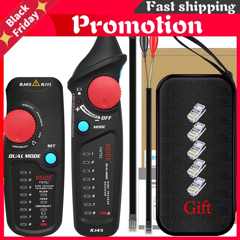 Online Netzwerk Kabel Tracker Draht Tester Fwt82 Professionelle Rj45 Rj11 Telefon Toner Ethernet Lan Tracer Detektor Linie Finder