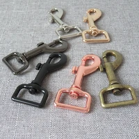 100 pcs 25mm 1 inch metal spring hook buckle carabiner diy bag dog leash belt straps buckle clip clasp sewing accessory hardware