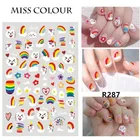 1 шт., наклейки для ногтей с фруктами