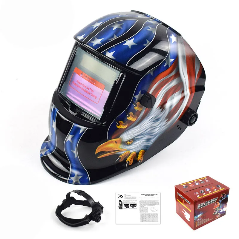 Солнечный автоматический затемняющий антибликовый противоударный шлем с